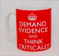 Listing image for Demand Evidence & Think Critically Mug Can Personalise Critical Thinking Gift