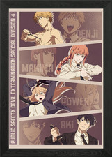 Listing image for Chainsaw Man Public Safety Special Framed Wall Art Poster Canvas Print Picture