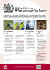 Listing image for Health and Safety Law Poster HSE - What You Need To Know FWC30 - A1, A2, A3, A4